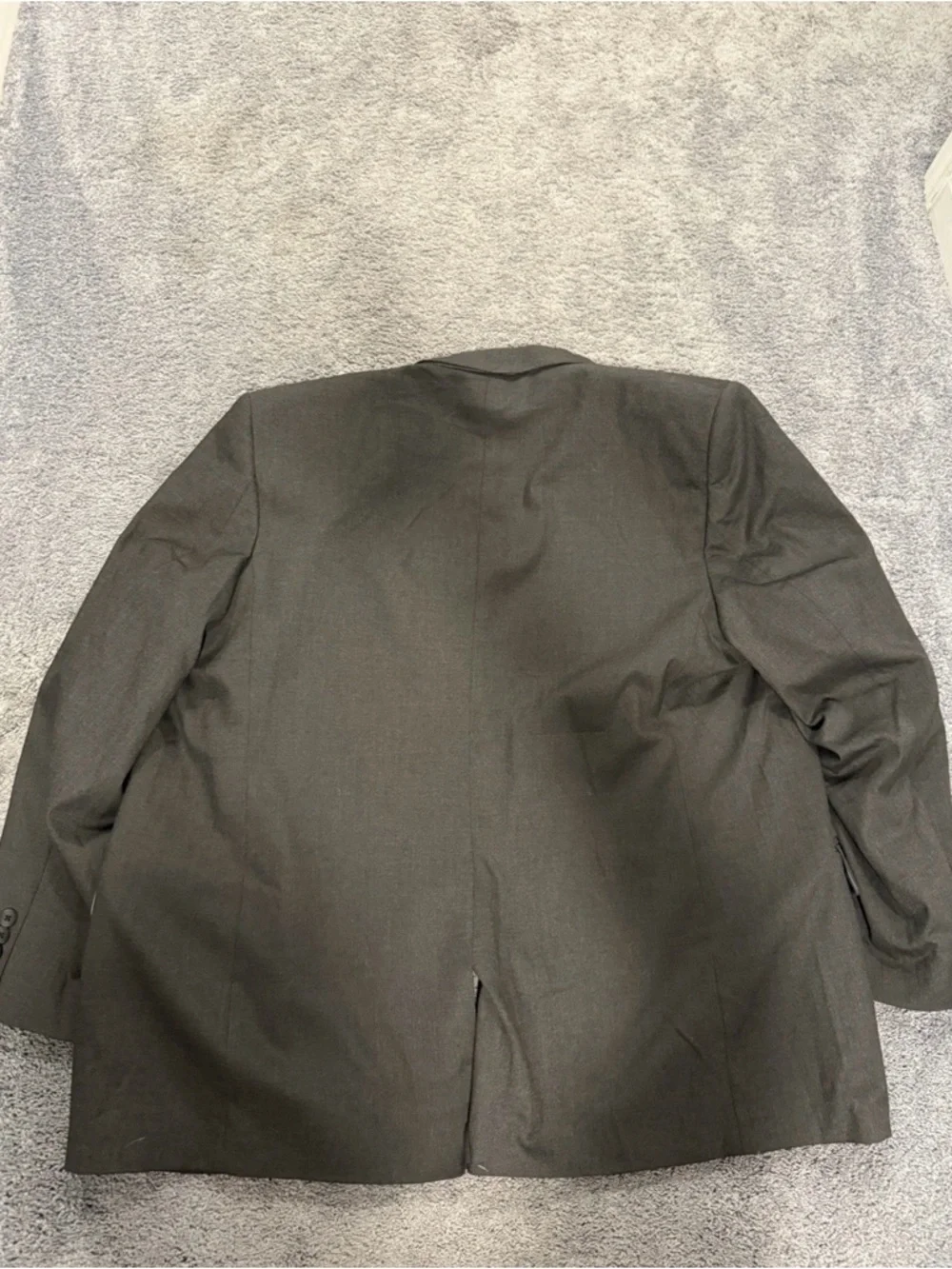 NWT JM Haggar Suit Jacket Mens Size 48L Dark Gray Premium Stretch Classic Fit
